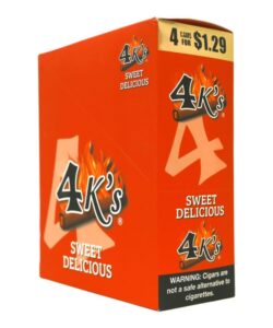 Good Times 4K's Sweet Delicious Cigarillos, box of 15 pouches of 4