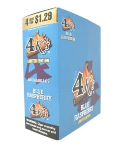 Good Times 4K's Blue Raspberry Cigarillos box