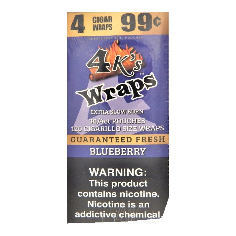 Good Times 4K's Blueberry Cigar Wraps Good Times 4K's Blueberry Cigar Wraps box