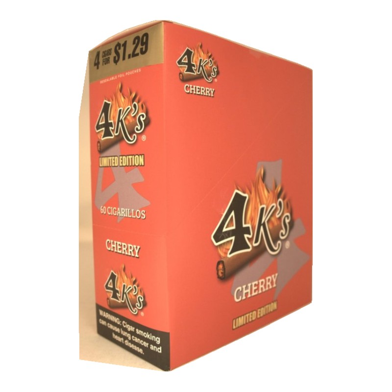 Good Times 4K's Cherry Cigarillos Good Times 4K's Cherry Cigarillos box