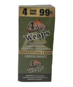 Good Times 4K's Green Sweet Cigar Wraps box