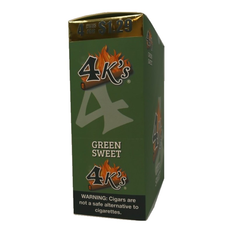 Good Times 4K's Green Sweet Cigarillos Good Times 4K's Green Sweet Cigarillos box