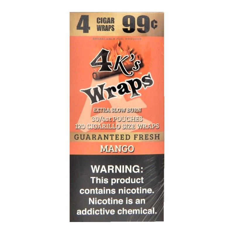 Good Times 4K's Mango Cigar Wraps Good Times 4K's Mango Cigar Wraps box