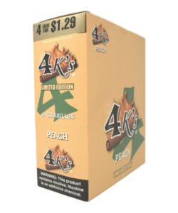 Good Times 4K's Peach Cigarillos box