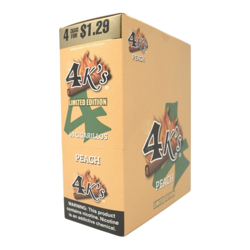 Good Times 4K's Peach Cigarillos Good Times 4K's Peach Cigarillos box