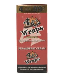 Good Times 4K's Strawberry Cream Cigar Wraps box