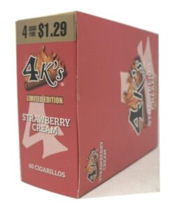 Good Times 4K's Strawberry Cream Cigarillos box