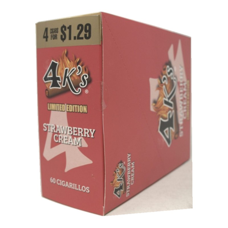 Good Times 4K's Strawberry Cream Cigarillos Good Times 4K's Strawberry Cream Cigarillos box