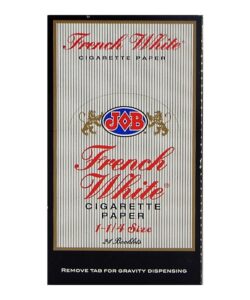 Job French White Rolling Papers, Box of 24 Booklets