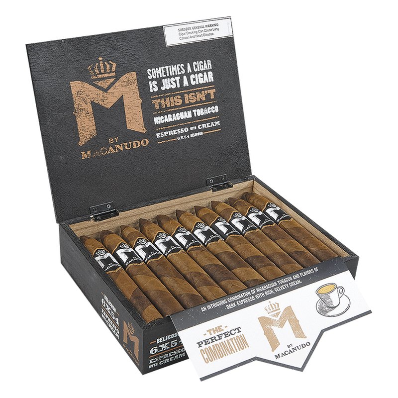 m-by-macanudo-espresso-with-cream-toro-cigars-mme-pm-1001 M by Macanudo Espresso with Cream Toro cigars, box of 20
