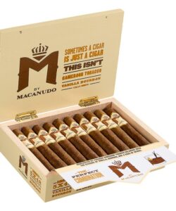 M by Macanudo Vanilla Bourbon Robusto cigars, box of 20