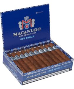 Macanudo Cru Royale Robusto cigars, box of 20