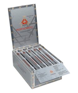 Montecristo Platinum Cigars - Churchill Tube (7.0" x 50) – Box of 15