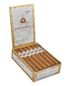 Montecristo White Label Churchill Cigars - Ecuador Connecticut – Box of 10