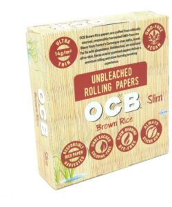 OCB Brown Rice Rolling Papers, Slim