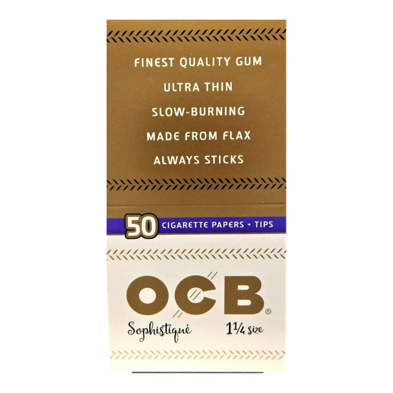 OCB Sophistique 1 1/4 Rolling Papers with Tips OCB Sophistique 1 1/4 Rolling Papers with Tips