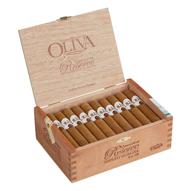 oliva-connecticut-reserve-petite-corona-cigars-9wb-pm-1029 Oliva Connecticut Reserve Petite Corona cigars, box of 30