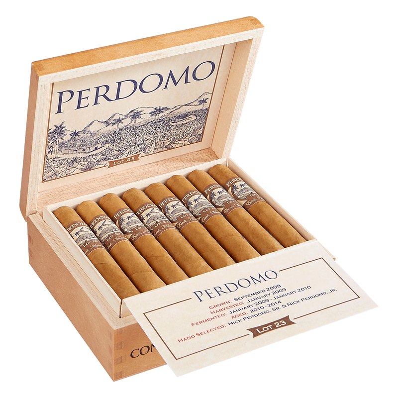 perdomo-lot-23-connecticut-robusto-cigars-iwc-pm-1009 Perdomo Lot 23 Connecticut Robusto cigars, box of 24