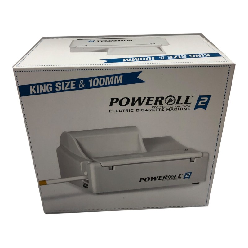 Poweroll 2 Electric Cigarette Machine King Size and 100mm Poweroll 2 Electric Cigarette Machine King Size and 100mm