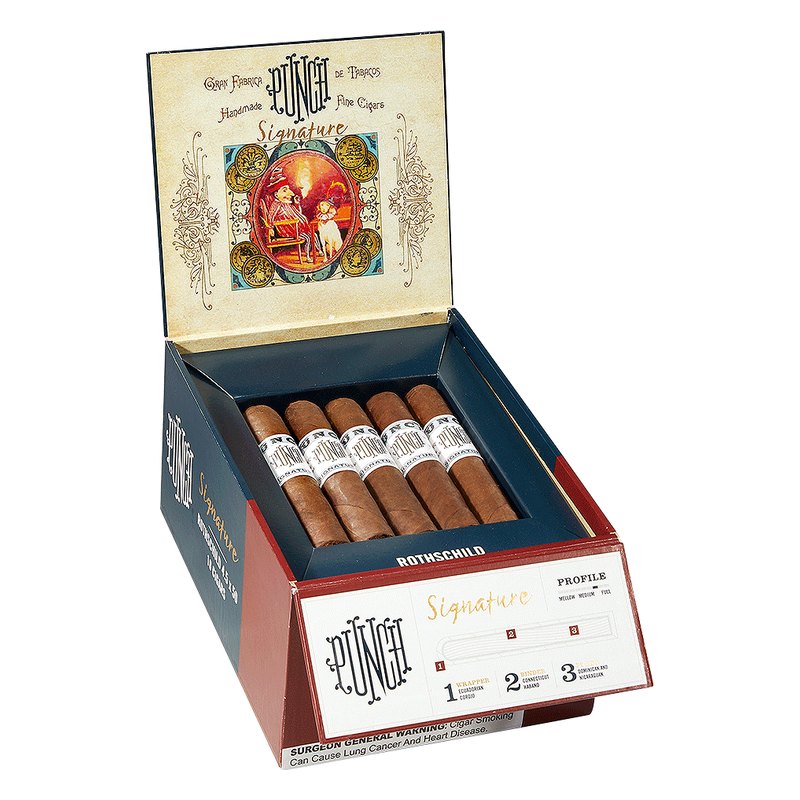 punch-signature-rothschild-cigars-pus-pm-1013-open Punch Signature Rothschild cigars, box of 18