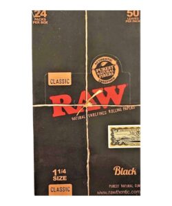RAW Black Rolling Papers, 1 1/4