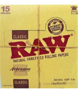 RAW Classic Rolling Papers, Artesano King Size Slim