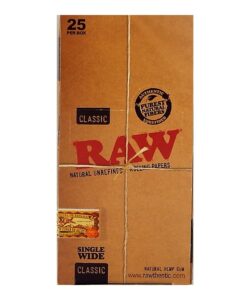 RAW Classic Rolling Papers, Single Wide