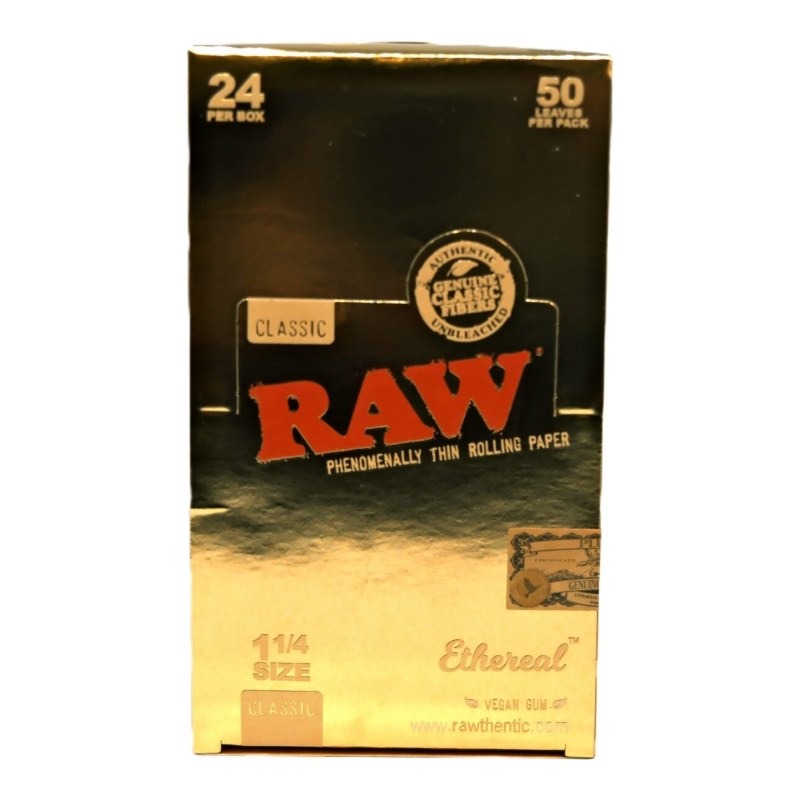 RAW Ethereal Rolling Papers 1 1/4, Box of 24 RAW Ethereal Rolling Papers, 1 1/4, Box of 24