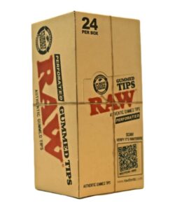 RAW Tips, Perforated Gummed Tips, Box of 24