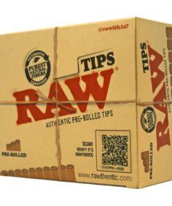 RAW Tips, Pre-Rolled Tips, Box of 20-Tip Packs