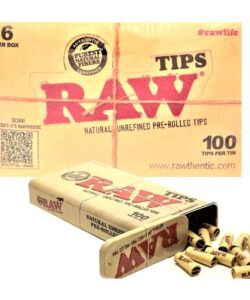 RAW Tips, Pre-Rolled Tips Tins, 6 Tins of 100