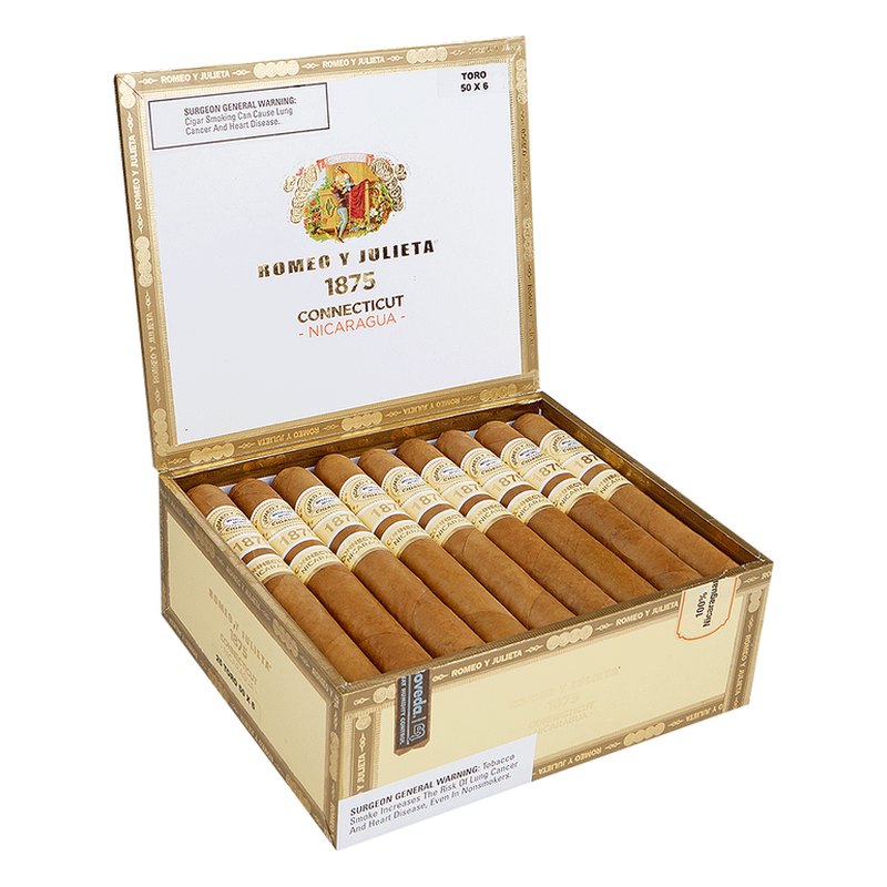 romeo-y-julieta-1875-connecticut-nicaragua-magnum-cigars-rjc-pm-1000 Romeo y Julieta 1875 Connecticut Nicaragua Magnum cigars, box of 20