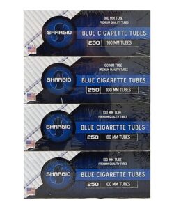 Shargio Filter Tubes, Blue (Light) 100mm, 4 Boxes of 250