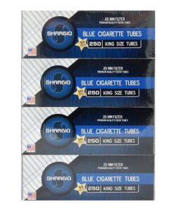 Shargio Filter Tubes, Blue (Light) King Size, 5 Boxes of 250
