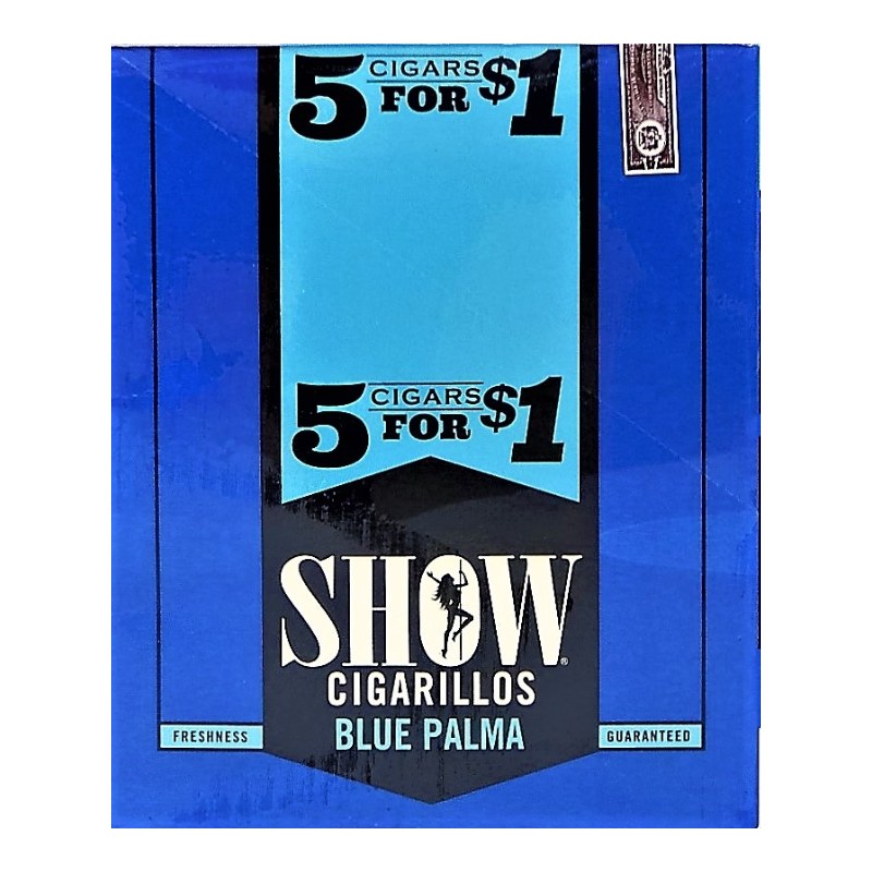 Show Blue Palma Cigarillos Show Blue Palma cigarillos box