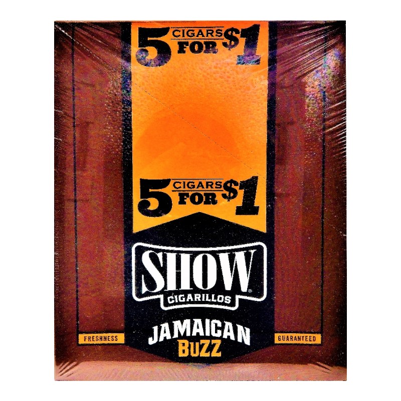 Show Jamaican Buzz Cigarillos Show Jamaican Buzz cigarillos box