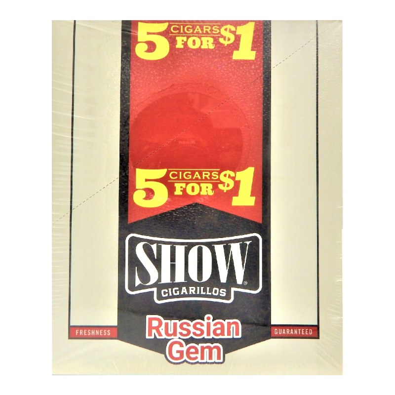 Show Russian Gem Cigarillos Show Russian Gem cigarillos box