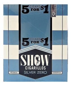 Show Silver Zero cigarillos box