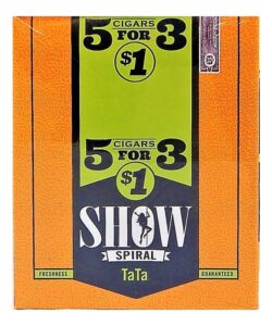Show Tata Peach Mango cigarillos box
