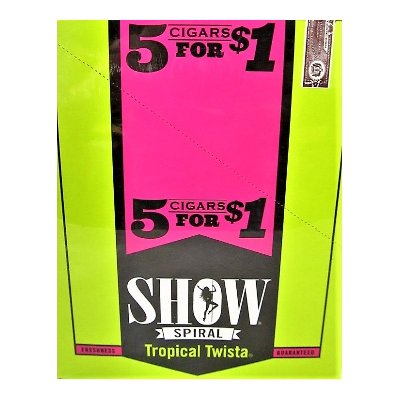 Show Tropical Twista Cigarillos Show Tropical Twista cigarillos box
