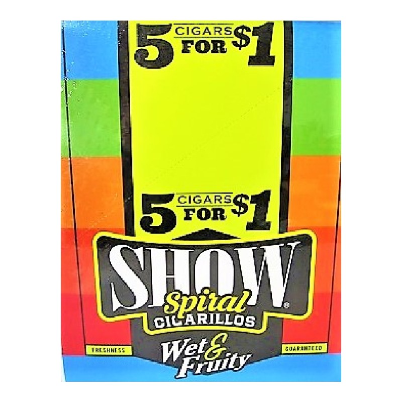 Show Wet & Fruity Cigarillos Show Wet & Fruity cigarillos box
