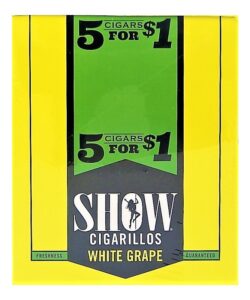 Show White Grape cigarillos box