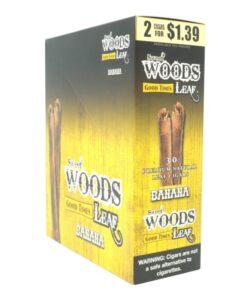 Sweet Woods Banana Leaf Cigars, box of 15 pouches of 2