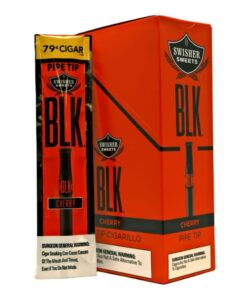 Swisher Sweets BLK Tip Cigarillos Singles, Cherry Tip