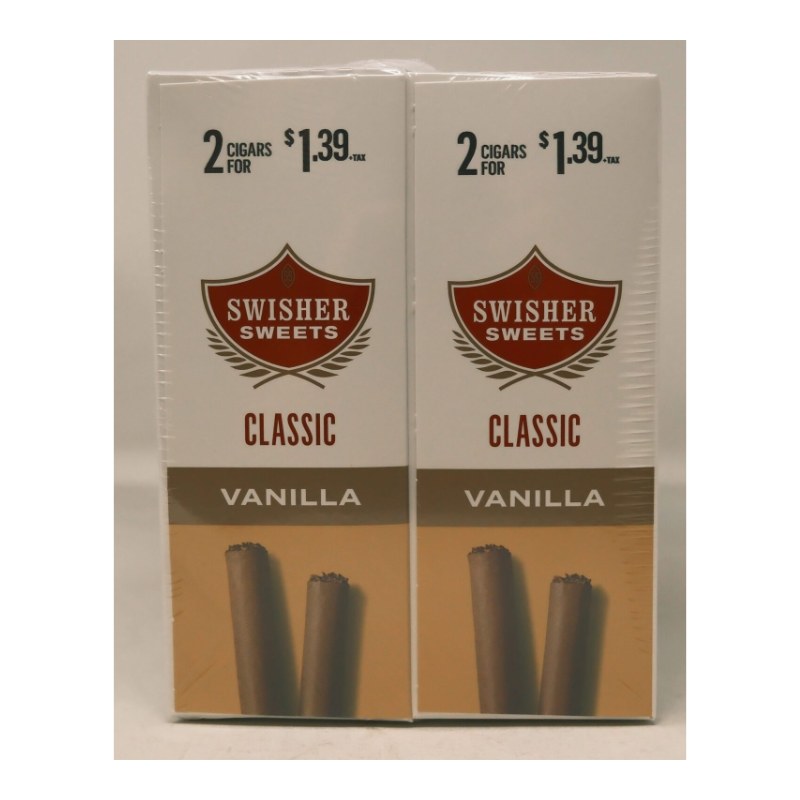 Swisher Sweets Vanilla Cigarillos Swisher Sweets Vanilla Cigarillos, box