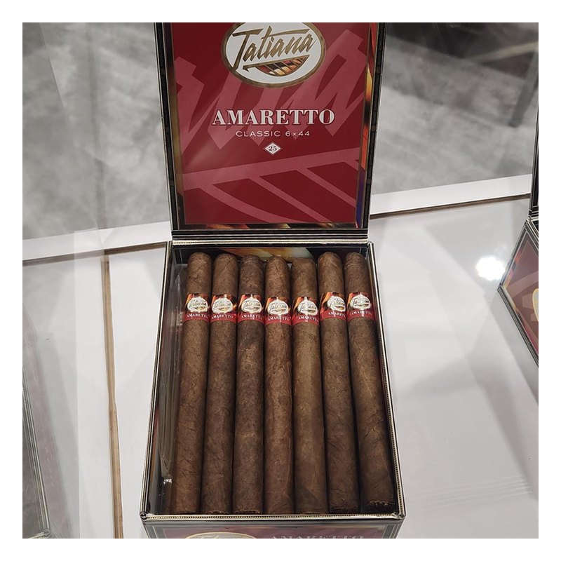 tatiana-flavored-corona-amaretto-cigars-t6a-pm-1170-open Tatiana Flavored Corona Amaretto cigars, box of 25