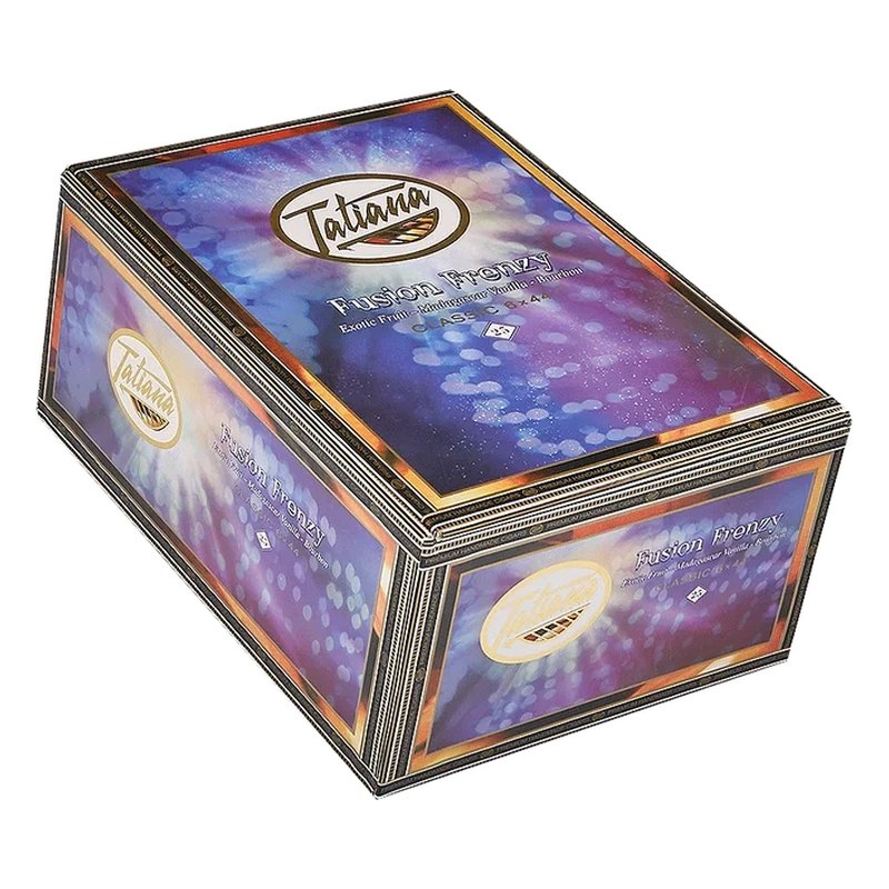 tatiana-flavored-corona-classic-fusion-frenzy-cigars-t6a-pm-1080-closed Tatiana Flavored Corona Classic Fusion Frenzy cigars, box of 25
