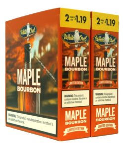 White Owl Maple Bourbon Cigarillos, box